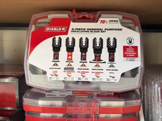 Diablo Universal Fit Wood and Metal Bi-Metal & Carbide Oscillating Blade Set (5-Piece)