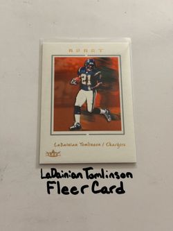 LaDainian Tomlinson San Diego Chargers Hall of Fame RB Fleer Card.