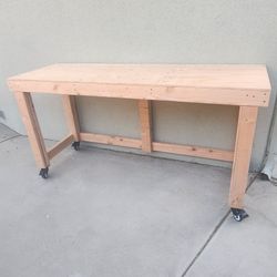 6ft Workbench Rolling Desk