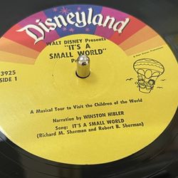 Walt Disney presents Its a Small World vinyl  record 1963
