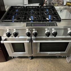 Kitchenaid Dual Fuel Gas Range 48@