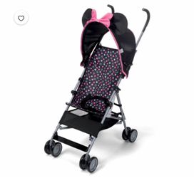 Disney Baby Comfort Height Character Umbrella Stroller with Basket, Modern Minnie, Toddler, Unisex’s