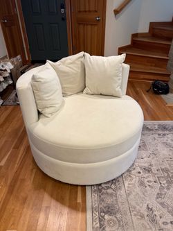World Market - Rico Oversized Upholstered Swivel Chair