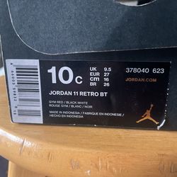 JORDAN 11 RETRO BT