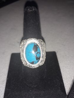 Beautiful Large Blue Turquoise ring