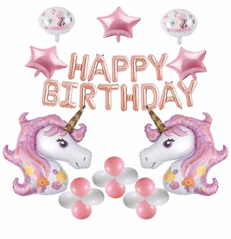 Party unicorn balloons 32 pcs