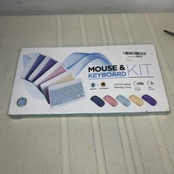 Enkey Rechargeable Bluetooth keyboard and Mouse combination Ultra-thin portable compact Wireless Mouse and Keyboard set for Windows and all Bluetooth-