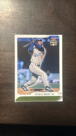 Dodgers Dave Roberts Fleer Focus Jersey Edition Baseball Card