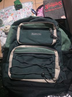 SeaWorld Green Canvas Backpack