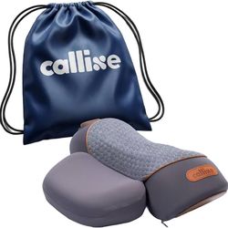 193】CALLIXE Original TheraPillow – 3-in-1 Neck Massager Pillow with Heat & Gentle Traction | Relaxing Neck & Shoulder Support with Vibration Massage, 