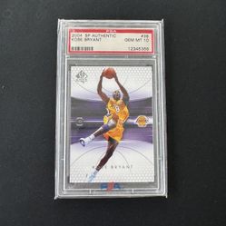 2004 SP Authentic #38 Kobe Bryant Gem Mint PSA 10