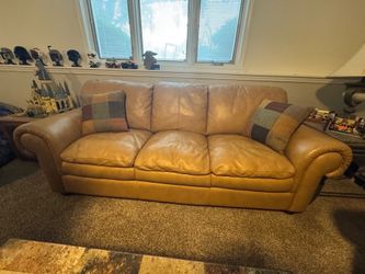 Leather Sofa and Loveseat