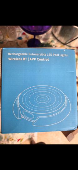 Rechargeable Submersible Pool Lights with Wireless APP Control, Waterproof Underwater Smart LED Lights Controlled Multiple Lighting Modes, 4000mAh Mag