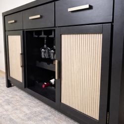 Luxury Solid Wood Bar Cabinet | Refurbished Modern