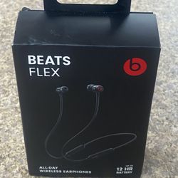 Beats Flex Wireless In-Ear Earphones – Beats Black – NEW SEALED –