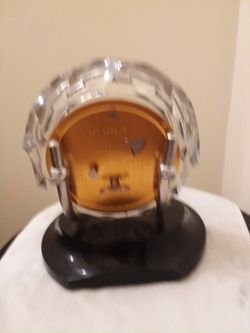 Vintage clock made in USSR glass and brass windup