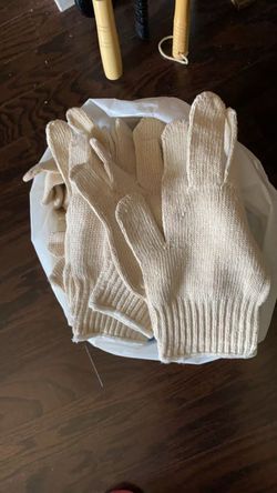 Bulk Pack of Natural Cotton String Knit Work Gloves