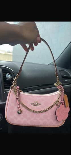 Coach Pink Signature Shoulder Bag