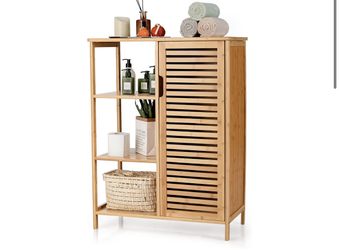 Bamboo storage cabinet