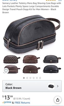Mens Bag Shaving Case Bags