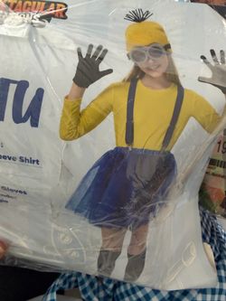 Minions tutu costume kids size small 5 to 7