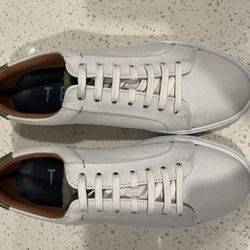 Ted Baker White Leather Shoes (Brand New) Size 7 Mens