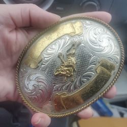 2 Leather Belts With Belt Buckle 