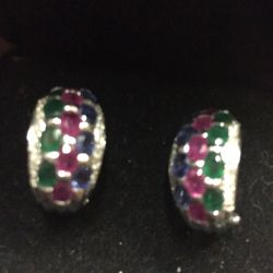 14k White Gold Earrings 