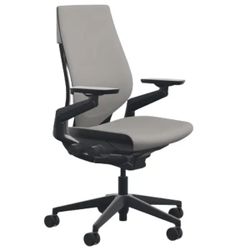 Steelcase Gesture Ergonomic Executive Office Chair Elmosoft Leather - Dove Gray
