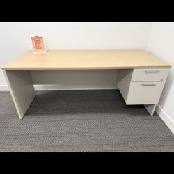 Office Desk and Ergonomic Chair 