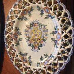 Brand new Capodonte Porcelain decorative plate