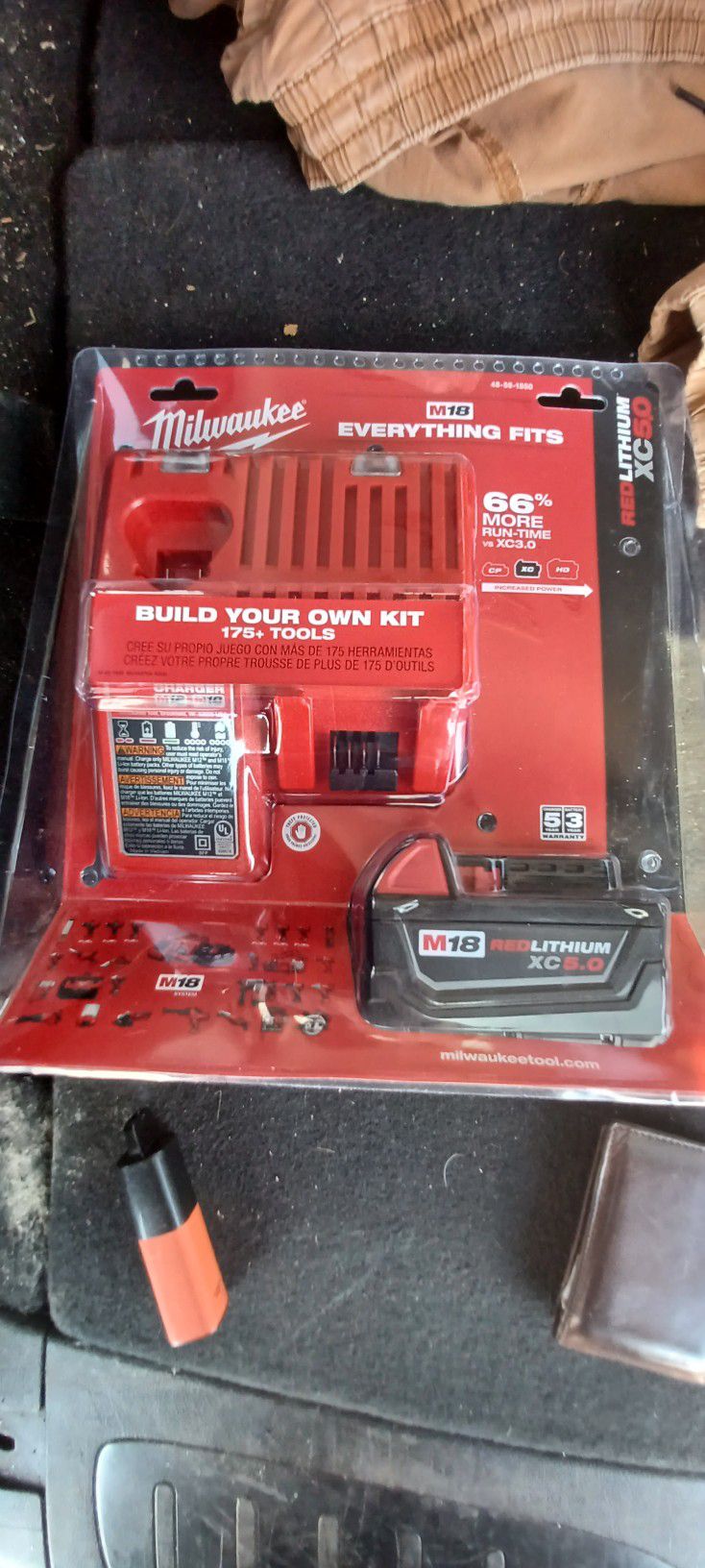 New Unopened Milwaukee M18 Battery And Charger 