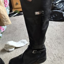 Coach Black Leather Boots