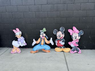 Mickey and Friends cut out characters