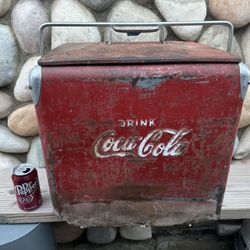 Vintage Antique Coca Cola Ice Drink Soda Cooler 1950's
