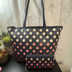 Kate Spade Perfect Apple Tote & Wallet