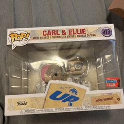 Funko Pop! Disney Pixar Up Carl and Ellie #(contact info removed) NYCC Fall Exclusive Figures