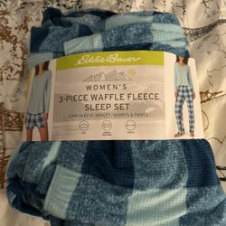 Ladies 3pc Pajama Set Small