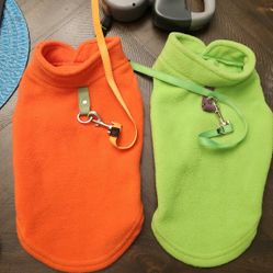 Double Leash with Match Sweaters