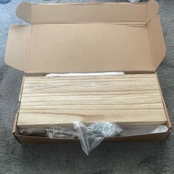 Light Wood Floating Shelves