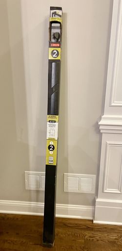 Delta 48-60" W Contemporary Frameless Sliding Shower Track Assembly Kit Matte Black For 1/4" Glass