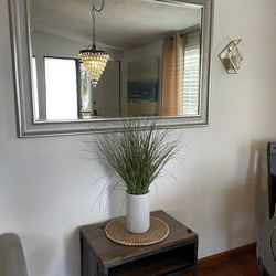 Side table and mirror