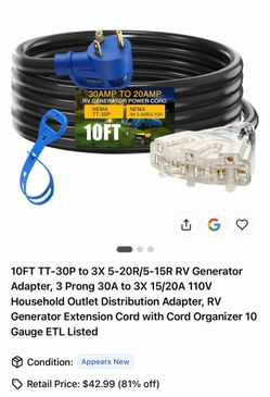 Generator cord