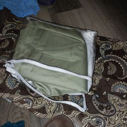 Some simple bed skirts , i'm letting them go for cheap fifteen dollars