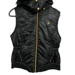 South Pole Black Jacket with Gold Details