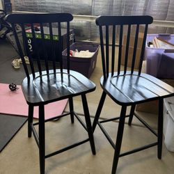 Windsor Black Counter Stools