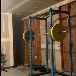 Squat Rack With Weights And Accessories