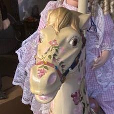 Porcelain Glass Doll And Life Like Horse