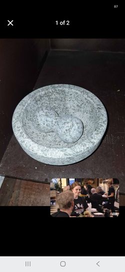 8" Granite Molcajete & Pestle  grinder