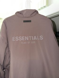 Brown Puffy Fear Of God Essentials Jacket Men’s M